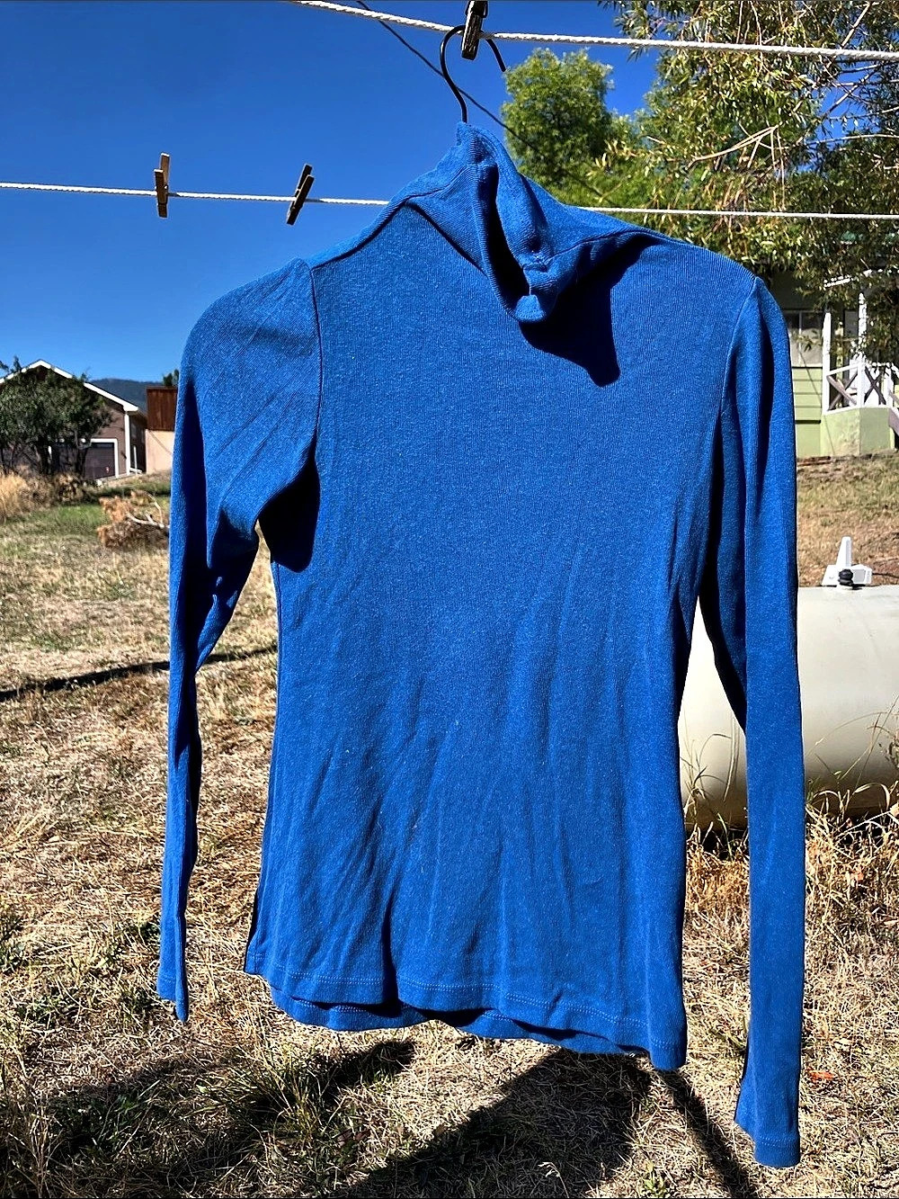 Jungmaven whidbey turtleneck Long Sleeve blue